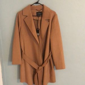 Lucky brand camel trench coat